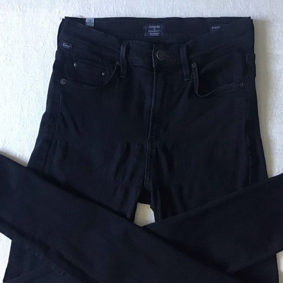 Citizen of Humanity Rocket High Rise Skinny Jeans Woman’s Size 25 in Black - Picture 7 of 13